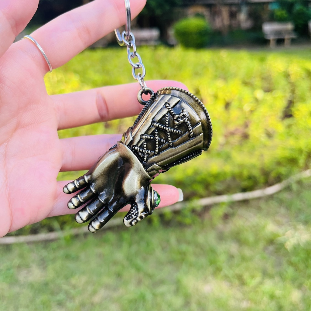 Móc chìa khóa Advenger búa Thor, khiên Captain, găng tay Thanos mô hình mini loại cao cấp thép chống hoen gỉ PhuKienMoe