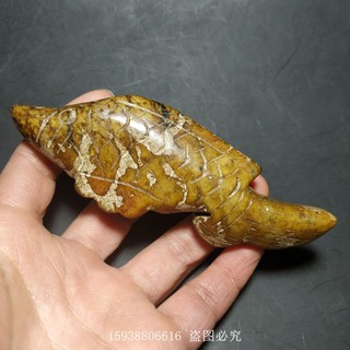 Mô hình cá bằng ngọc bích kiểu cổ xưa dùng trang trí
