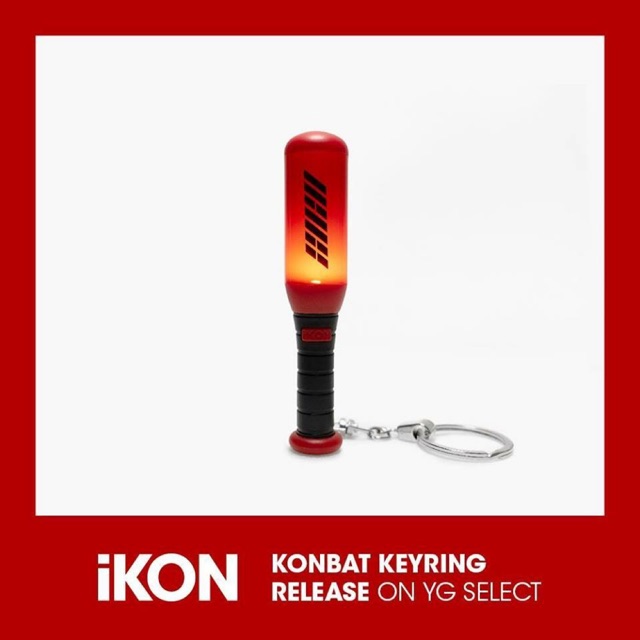 {YG official - Có sẵn/ Order} Konbat mini lightstick keyring/ Móc khóa