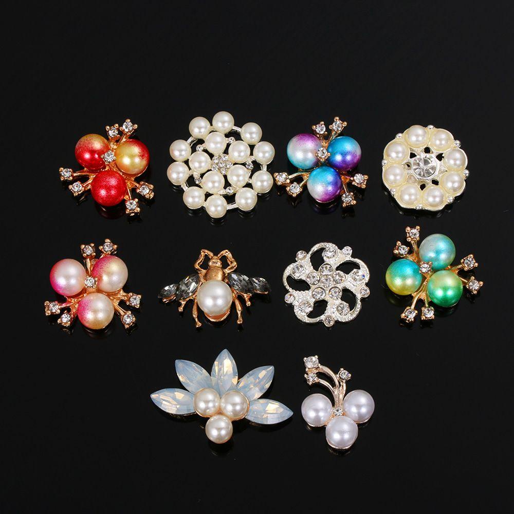 Set 10 Nút Áo Hình Ong Dùng Để Trang Trí Sổ Tay / Quần Áo DIY
