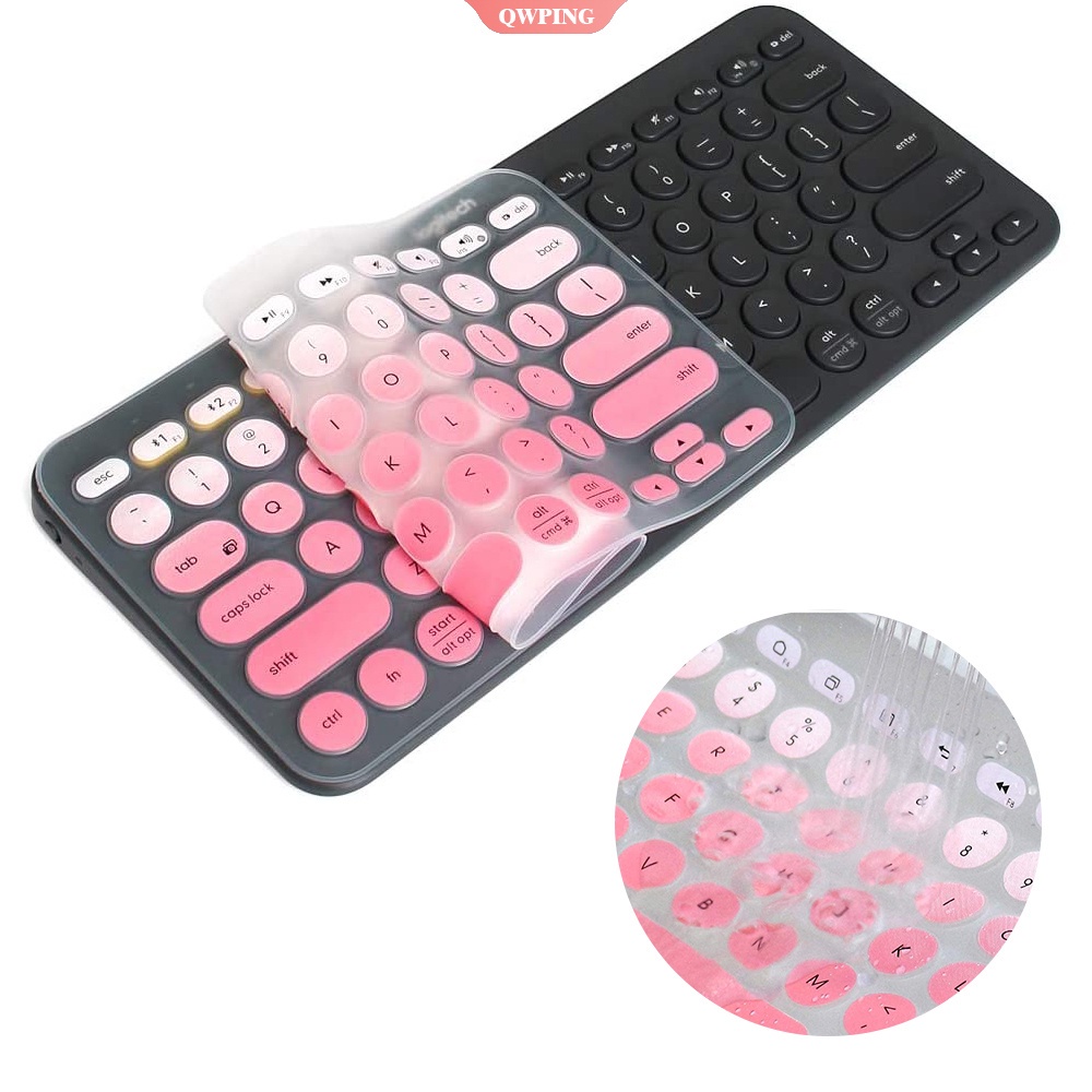Miếng Dán Bàn Phím Bluetooth Logitech K380 / K480 Bằng Silicon Nhiều Màu Sắc Ốp