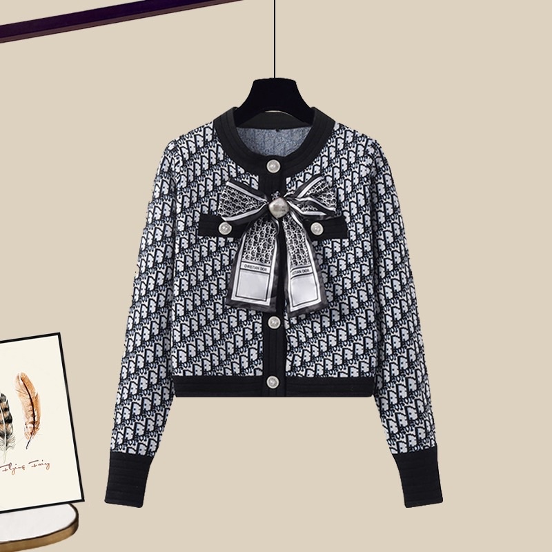 Áo len cardigan gắn nơ đì o cho nữ, phong cách hàn quốc , len dày dặn, hàng chất lượng cao