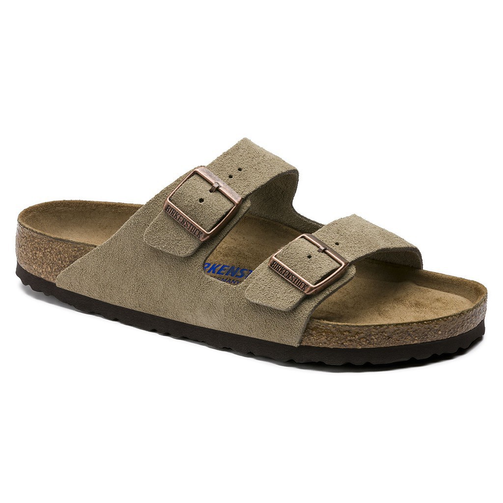 Xăng đan Birkenstock Arizona Chất Liệu Da Lộn Thời Trang Cho Nam Nữ