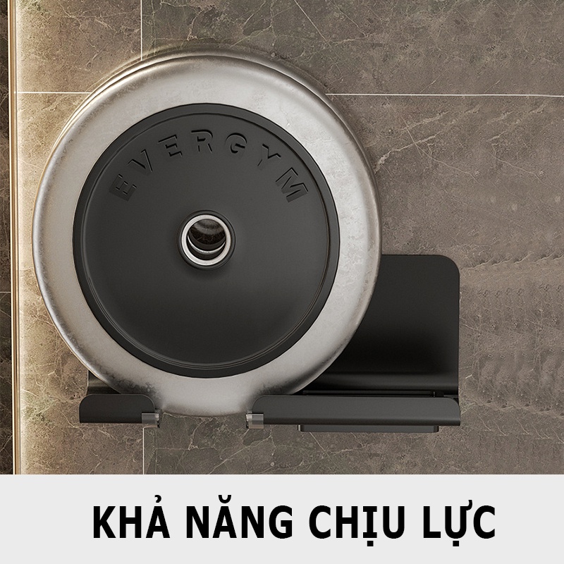 Kệ Để Máy Sấy Tóc Kèm Ống Đựng Lược Dán Tường Tiện Lợi