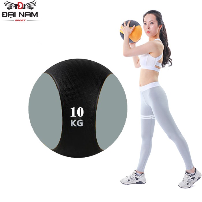 Bóng Tạ Tập Thể Lực 10kg (20LB) Chất Liệu Cao Su Đặc,Tập Gym,Tập Yoga Chính Hãng Đại Nam Sport