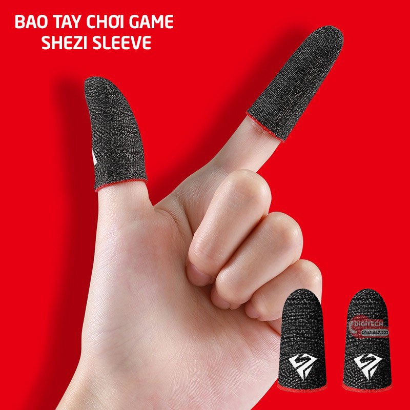 Bao tay chơi game Shezi Sleeve | Găng tay chơi game Shezi feelers sợi bạc cao cấp chống mồ hôi tay, tăng độ nhạy cảm ứng