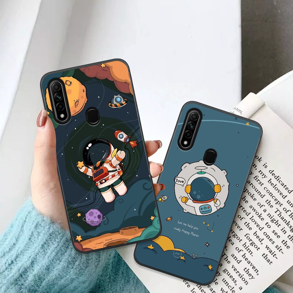 Ốp lưng Oppo A31 vũ trụ, phi hành gia ốp điện thoại viền dẻo thời trang cao cấp