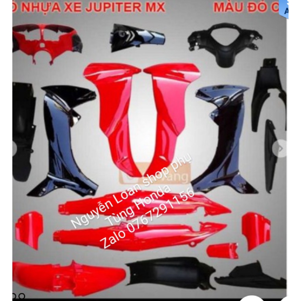 FULL DÀN ÁO JUPITER MX MÀU ĐỎ HÀNG C.TY UMV, ĐÀI LOAN, CÓ ĐỦ MÀU