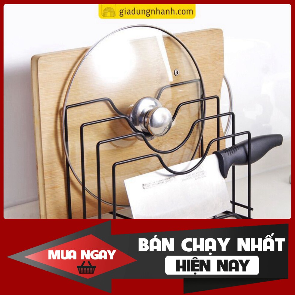 Kệ Để Nắp Nồi Gác Dao Thớt Đa Năng Dumbo Store