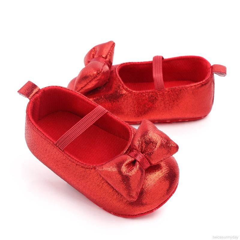 ☀ sunny ღ  Baby Girl Anti-Slip Bowknot Soft Soled Shoes