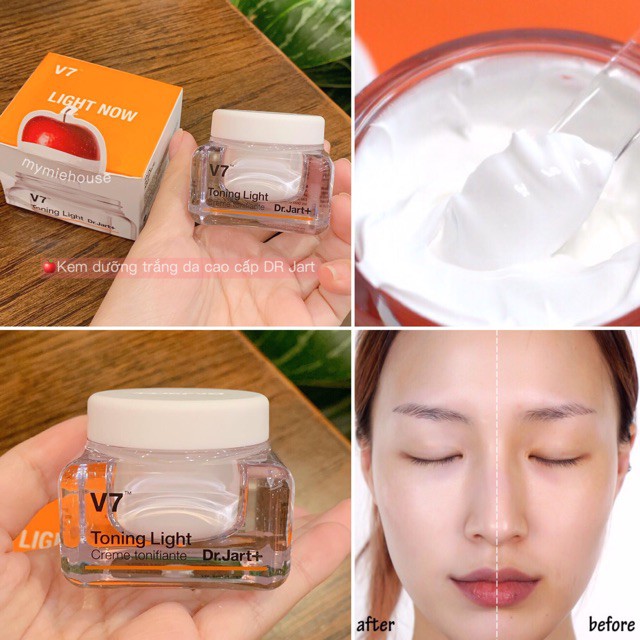 [Chính Hãng] Kem Dưỡng Trắng Da Mặt V7 Toning Light Dr.Jart+ Hàn Quốc