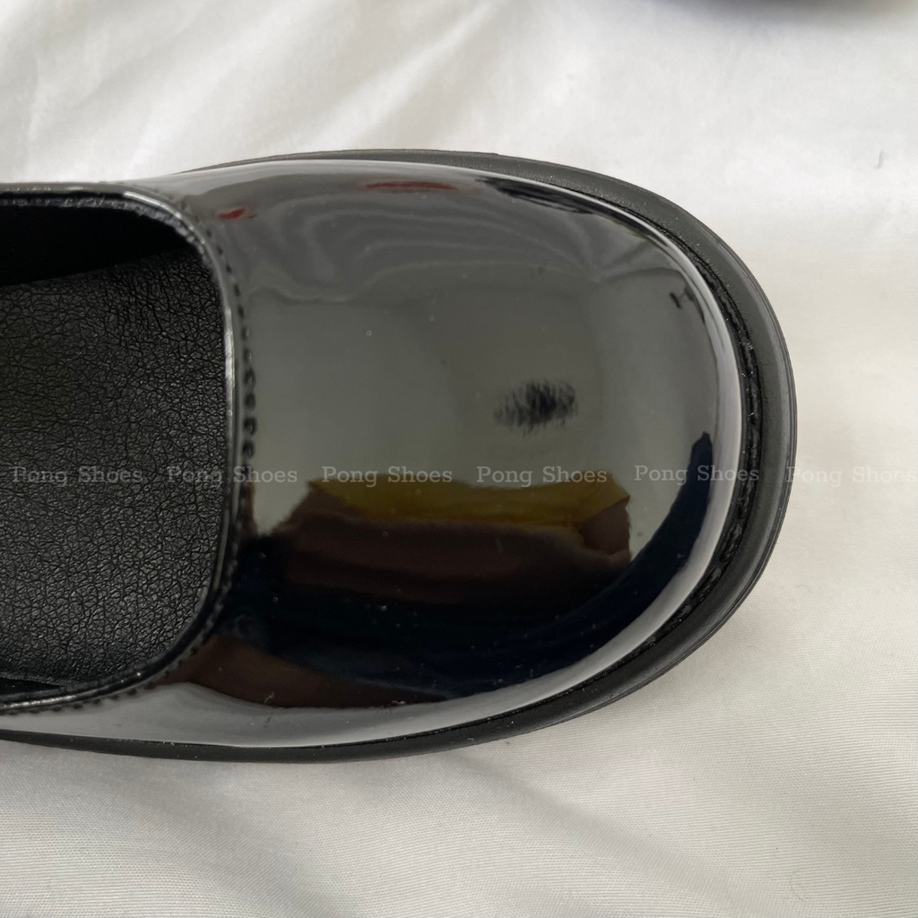 Giày búp bê Pong Shoes phong cách Ulzzangs màu đen be  FULL HỘP Mã 1322