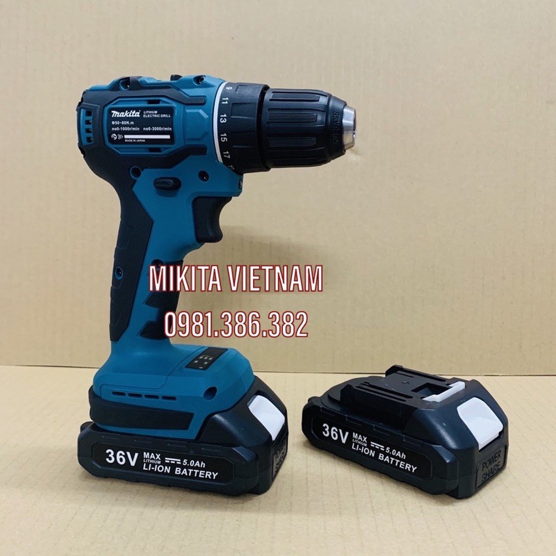 Máy khoan Makita - Không chổi than - đầu kẹp 10 ly