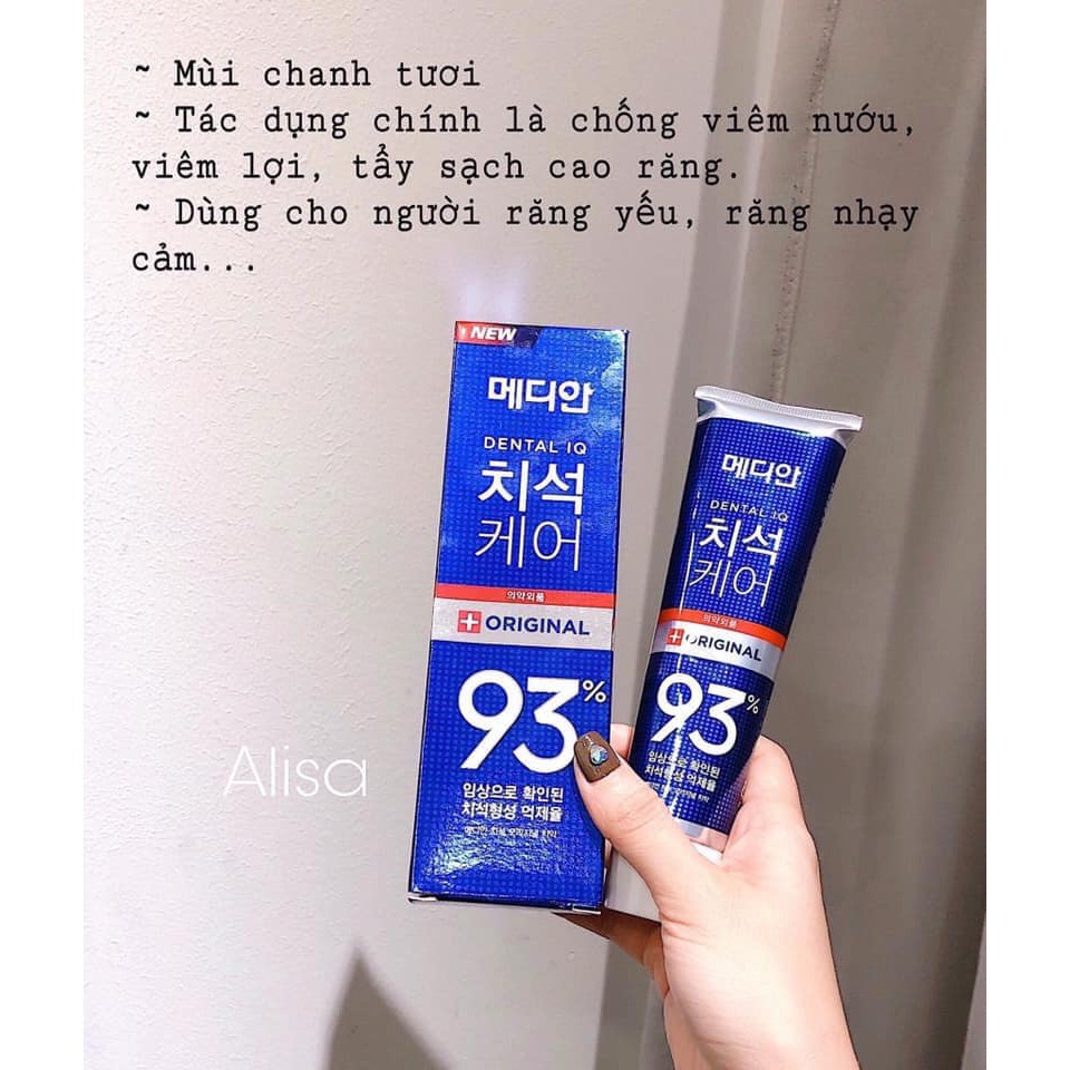 [MÀU XANH DƯƠNG]-KEM ĐÁNH RĂNG MEDIAN 93%