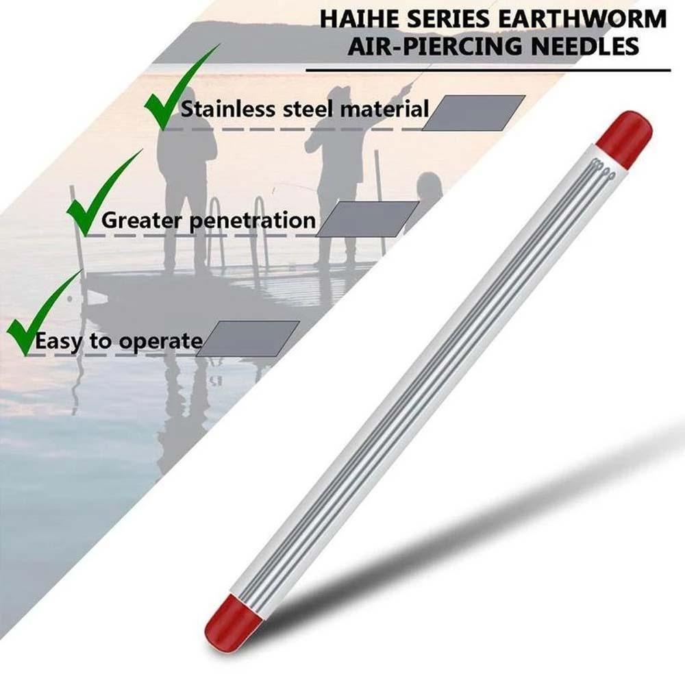 Mmluck Phụ Kiện Mồi Câu Cá Bằng Thép Không Gỉ Rỗng Khí Ga Kim Loại Trái Đất