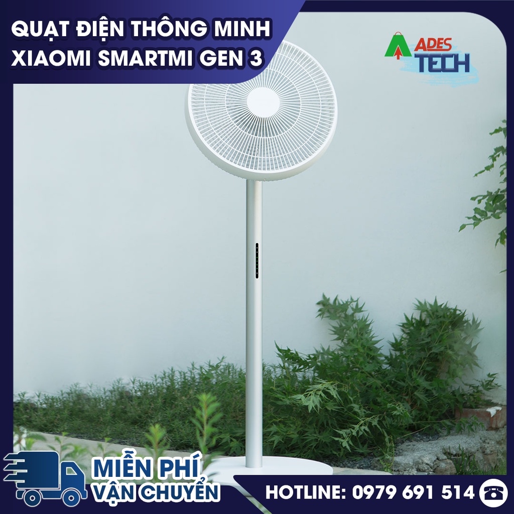 Quạt điện thông minh Xiaomi Smartmi Gen 3 - Bảo hành 12 tháng - Kết nối điện thoại