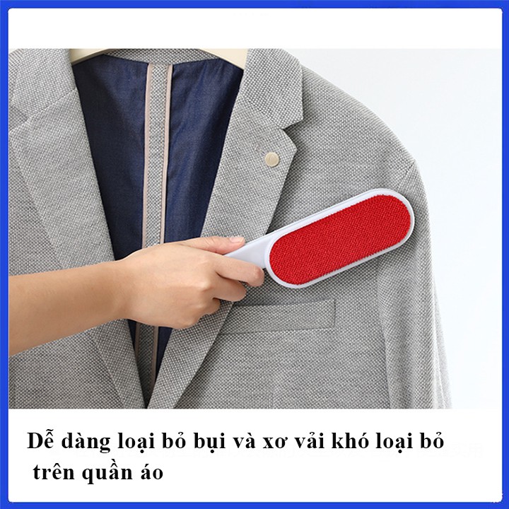 Cây lăn bụi quần áo, cây chải tính điện chải lông chó mèo, giữ giường, đệm sofa sạch sẽ