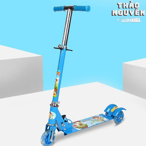 Xe Trượt Scooter Khung Thép Gobos 3 Bánh Phát Sáng, Gấp Gọn – Chính Hãng