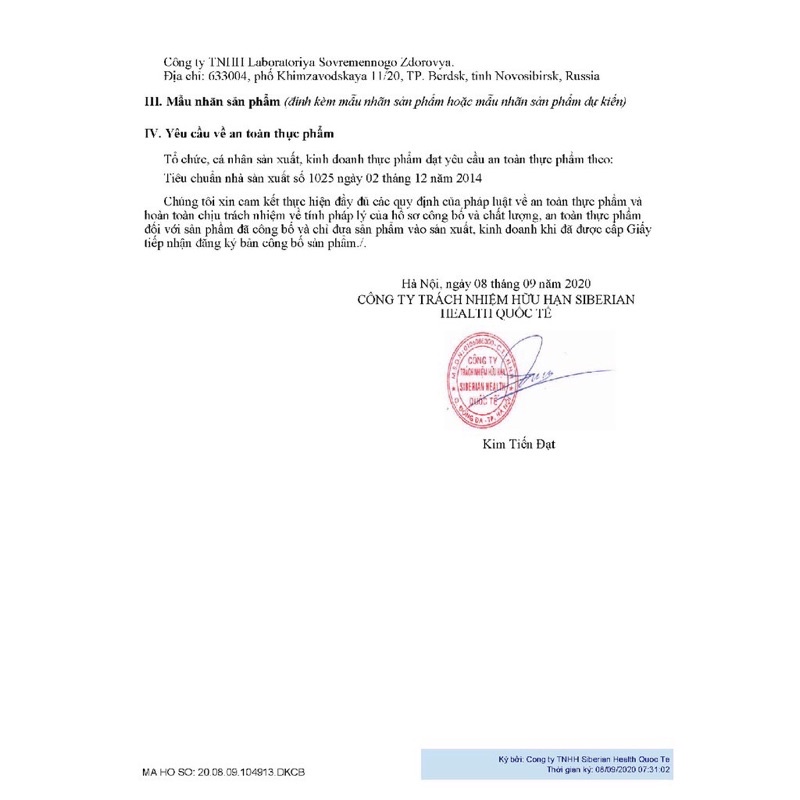 Hobomin siberian chính hãng viên uống chống oxy hoá, phục hồi tế bào