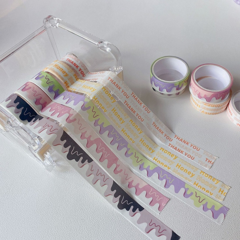 Cuộn Băng Keo Giấy Washi 118 Trang Trí Sổ Tay DIY