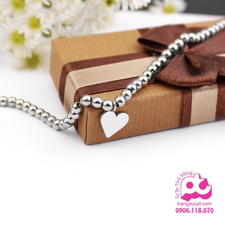 Lắc tay inox nữ cao cấp bảo hành không đen - SY_LTN_325