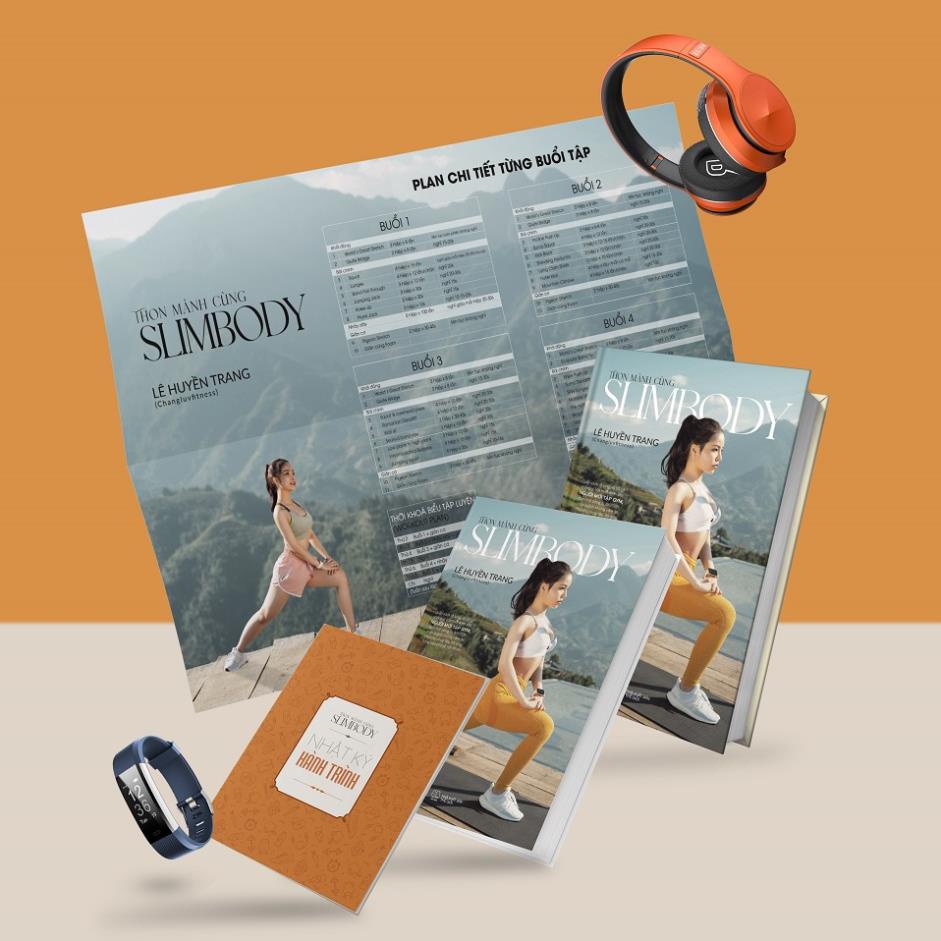 Sách - Thon Mảnh Cùng SLIMBODY - Lê Huyền Trang (Bìa mềm, Bìa Cứng) - AZVietNam