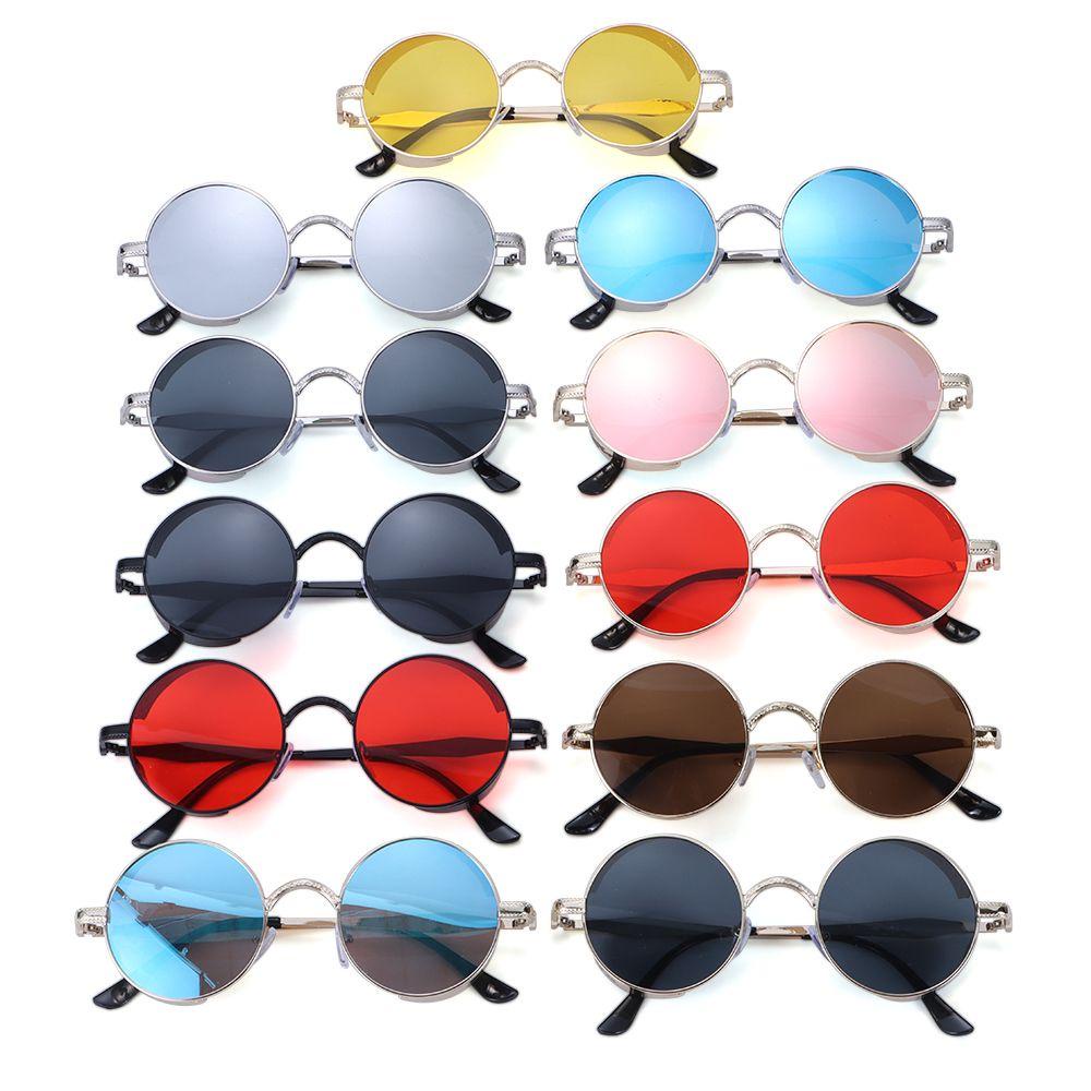 ESPO Kính Mát Gọng Kim Loại Chống Tia UV400 Phong Cách Gothic