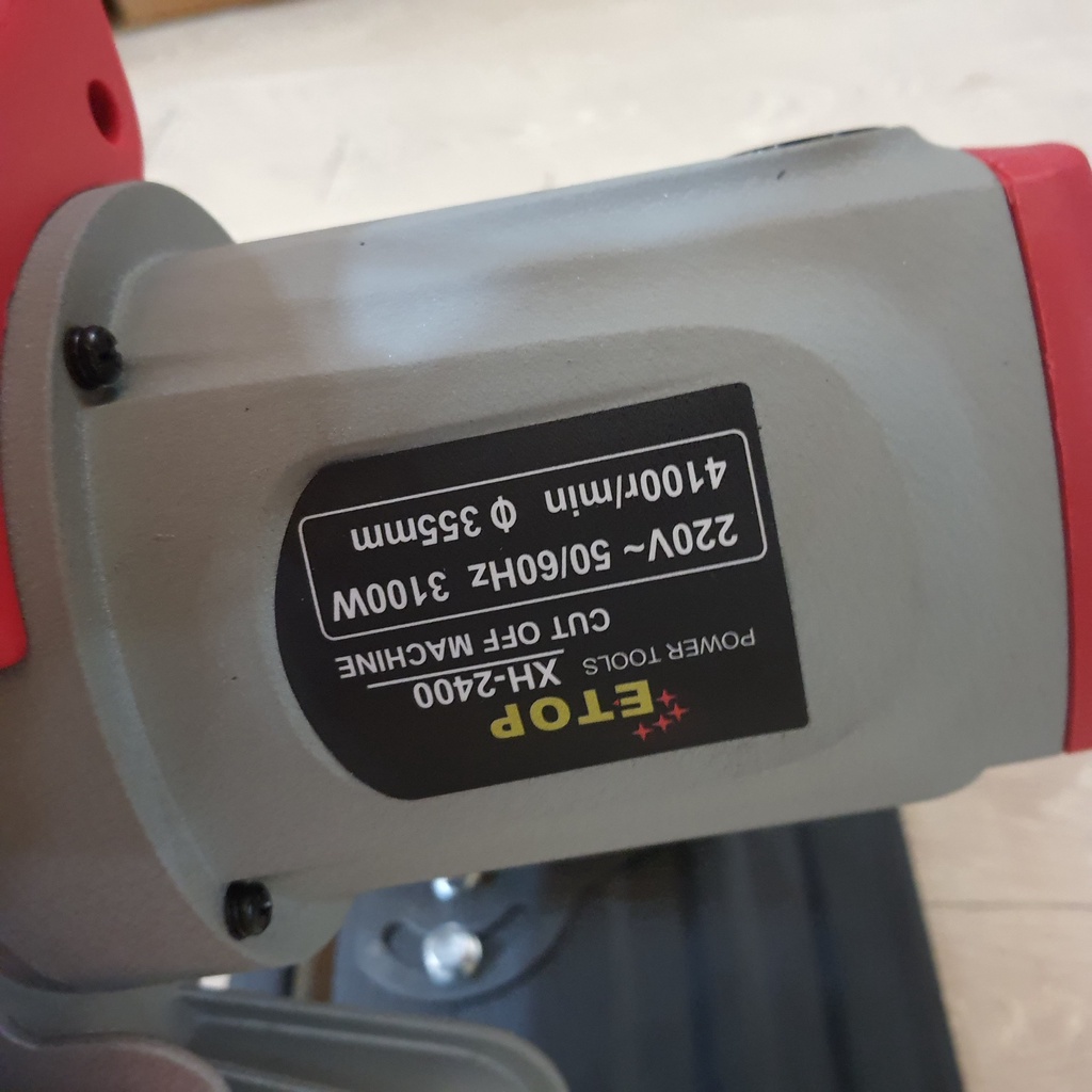 Máy cắt sắt, máy cắt bàn lưỡi 355mm chính hãng ETOP XH2400 công suất lớn. Tặng kèm lưỡi 355. Bảo hành 6 tháng