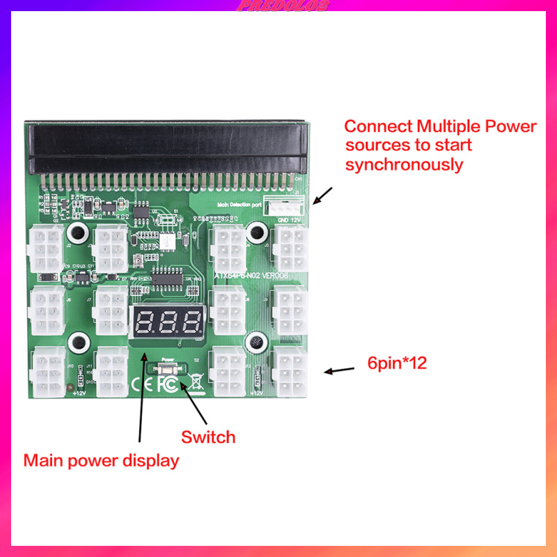 Bảng Mạch Modun Breakout 2 Dành Cho HP PSU Server 6Pin Sang 8Pin