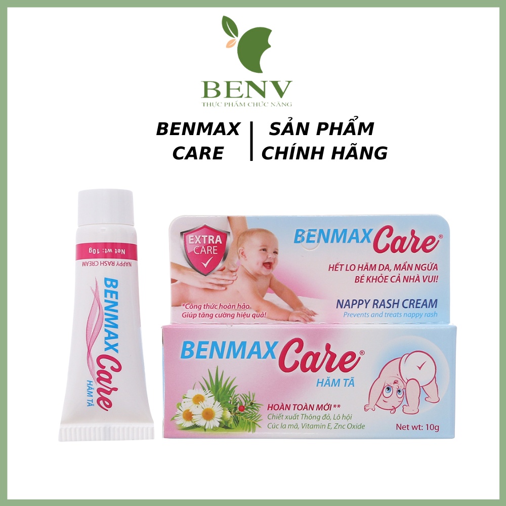 Kem bôi da cho bé Benmax Care BenV tuýp 10g, làm trắng da, mềm mịn da, giảm hăm da mẩn ngứa giúp làm mờ vết thâm trên da