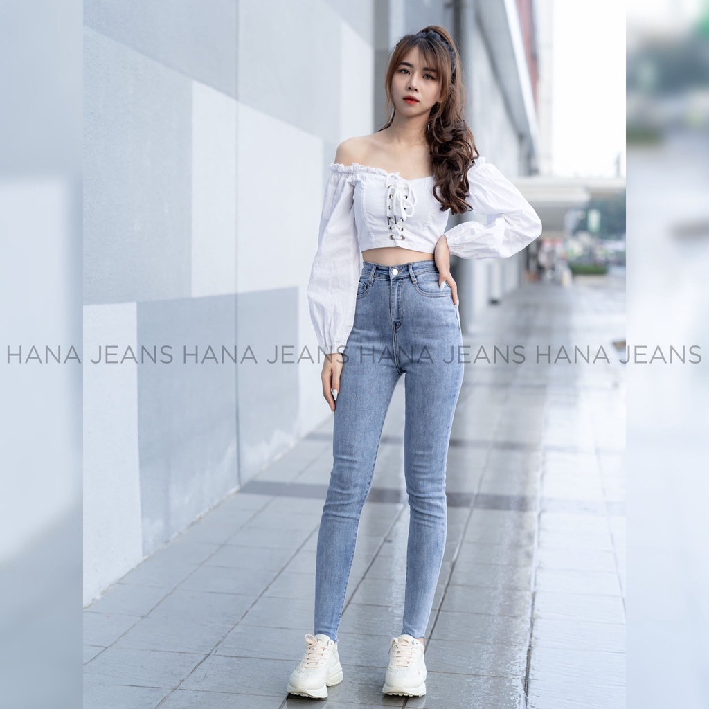 Quần Jean Skinny Lưng Siêu Cao Dáng Ôm 2 MÀU