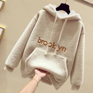 Áo hoodie lông cừu