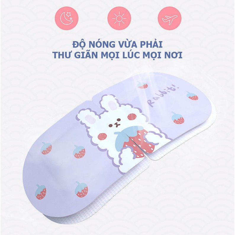 Có Mẫu Mới -  10 Miếng Mặt Nạ Xông Hơi Thư Giãn Cho Vùng Mắt Giảm Mệt Mỏi, Căng Thẳng Steam Eye Mask