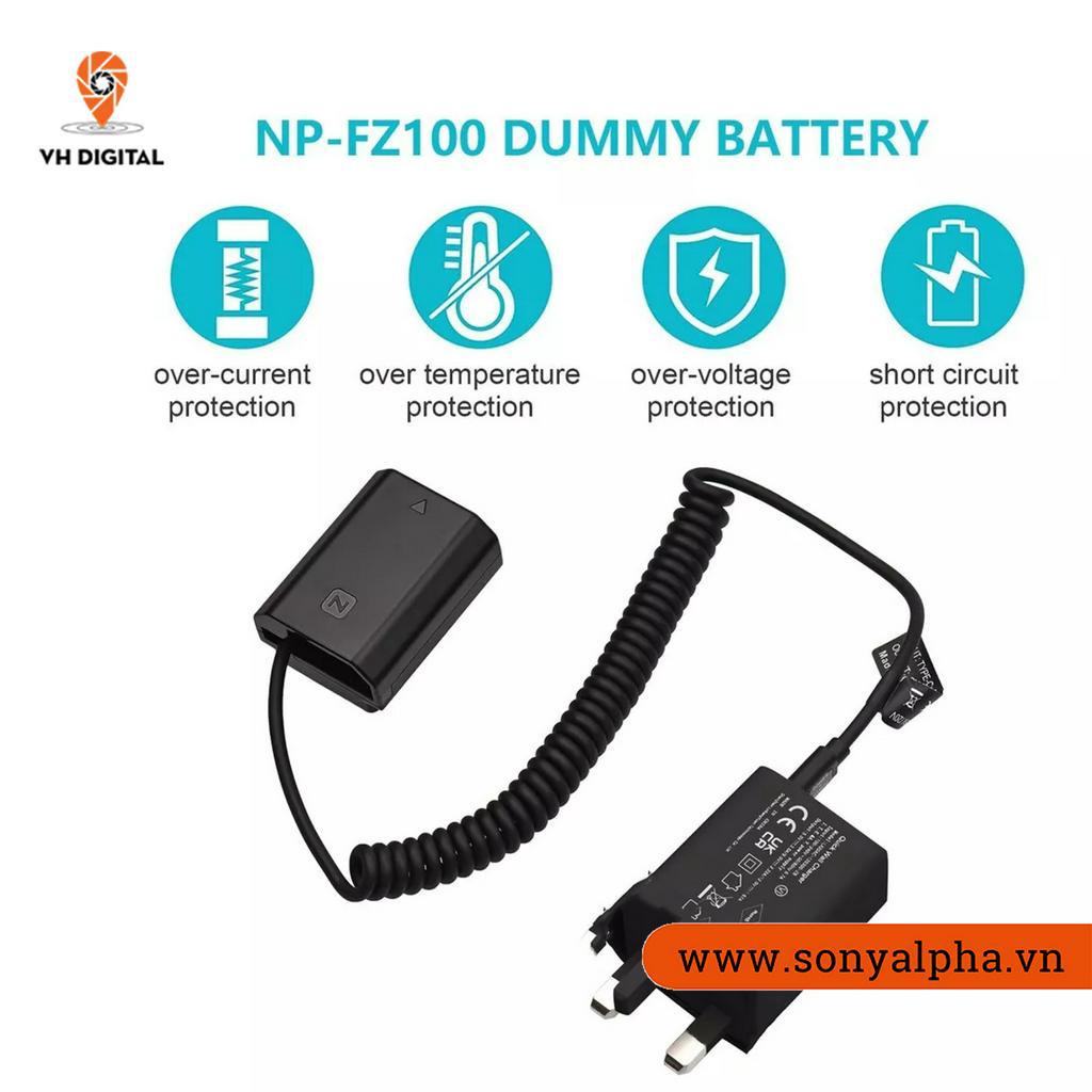 PIN GIẢ PIN ẢO  SONY NP-FZ100 – TYPE C - FZ100