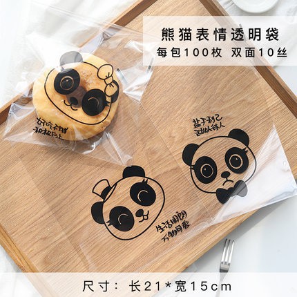 Túi Nilon Dán Miệng Đựng Bánh Mì Ngọt ~ Panda