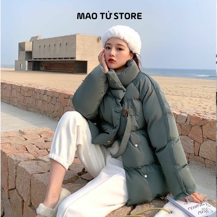Áo phao béo áo mùa đông nữ phong cách Hàn quốc Mao Tử Store