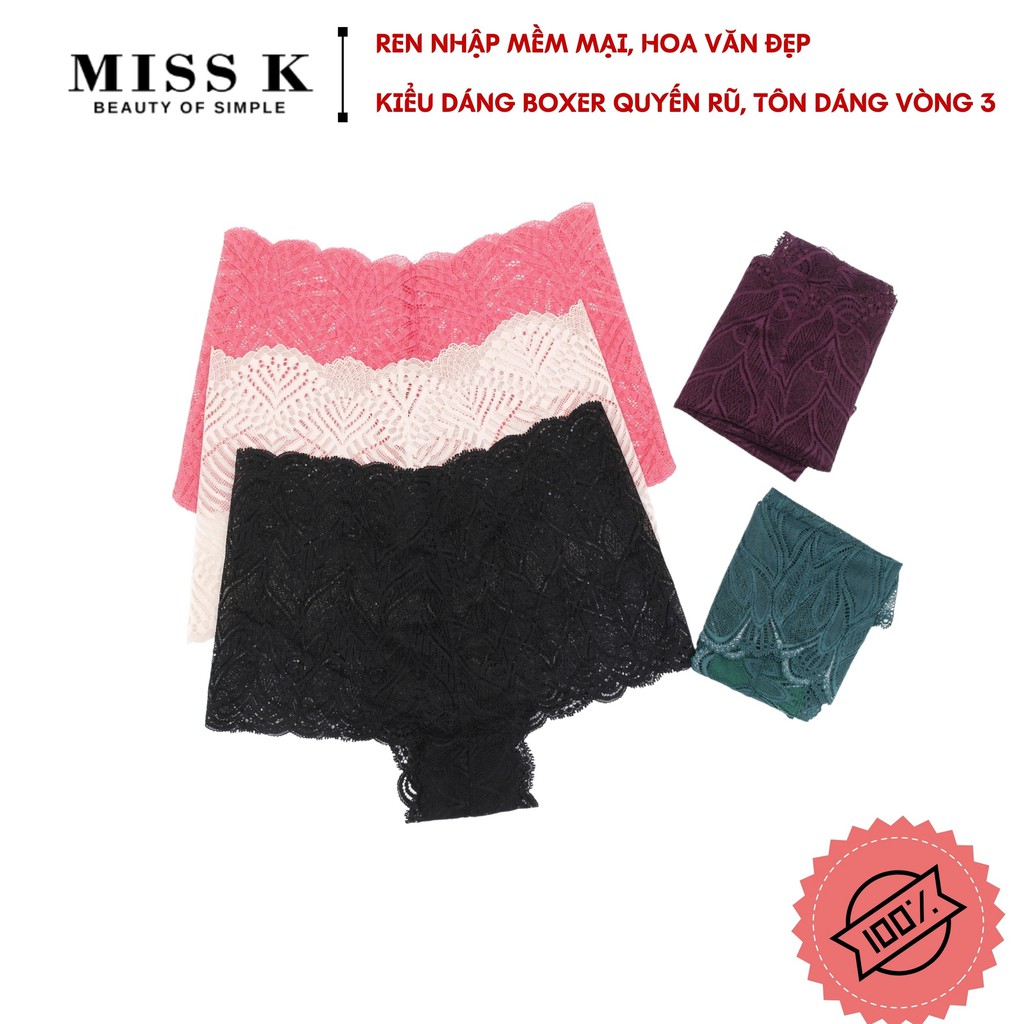 Quần lót ren boxer thương hiệu MK nhiều màu U020 | BigBuy360 - bigbuy360.vn