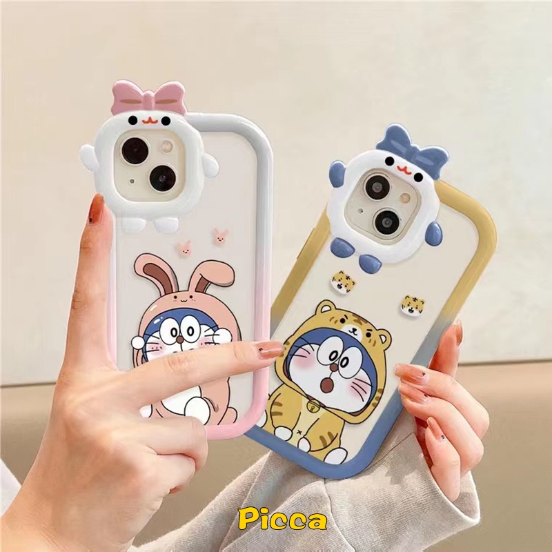 Ốp Điện Thoại Họa Tiết Hoạt Hình Doraemon 3D Cho IPhone 7 8 14 Plus 13 11 12 14 Pro MAX XR X 6 6S Plus XS MAX SE