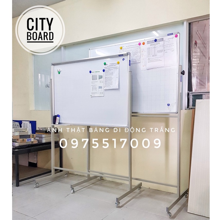 Bảng di động trắng, KT: 80x120cm, 100x120cm dòng Standard - Bảng Cường Thúy