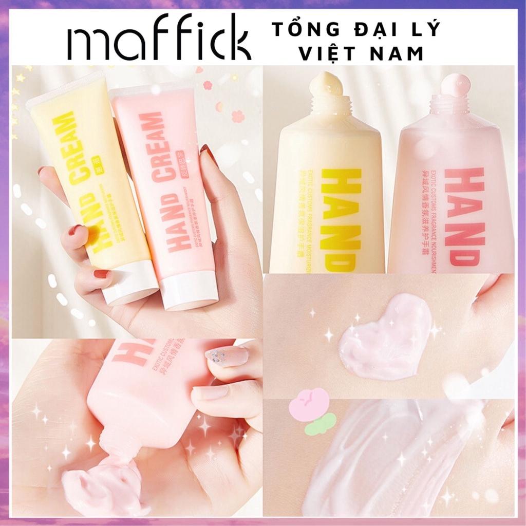 Kem dưỡng da tay Heyxi Fragrance Hand Cream Reverse Paris Kem dưỡng da tay dưỡng ẩm chống khô không nhờn 60g HKDT1