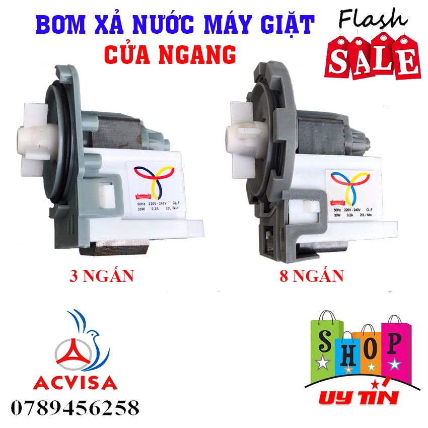Bơm Xả Nước Máy Giặt / Mô Tơ Xả Nước Máy Giặt Cửa Ngang / Cửa Đứng