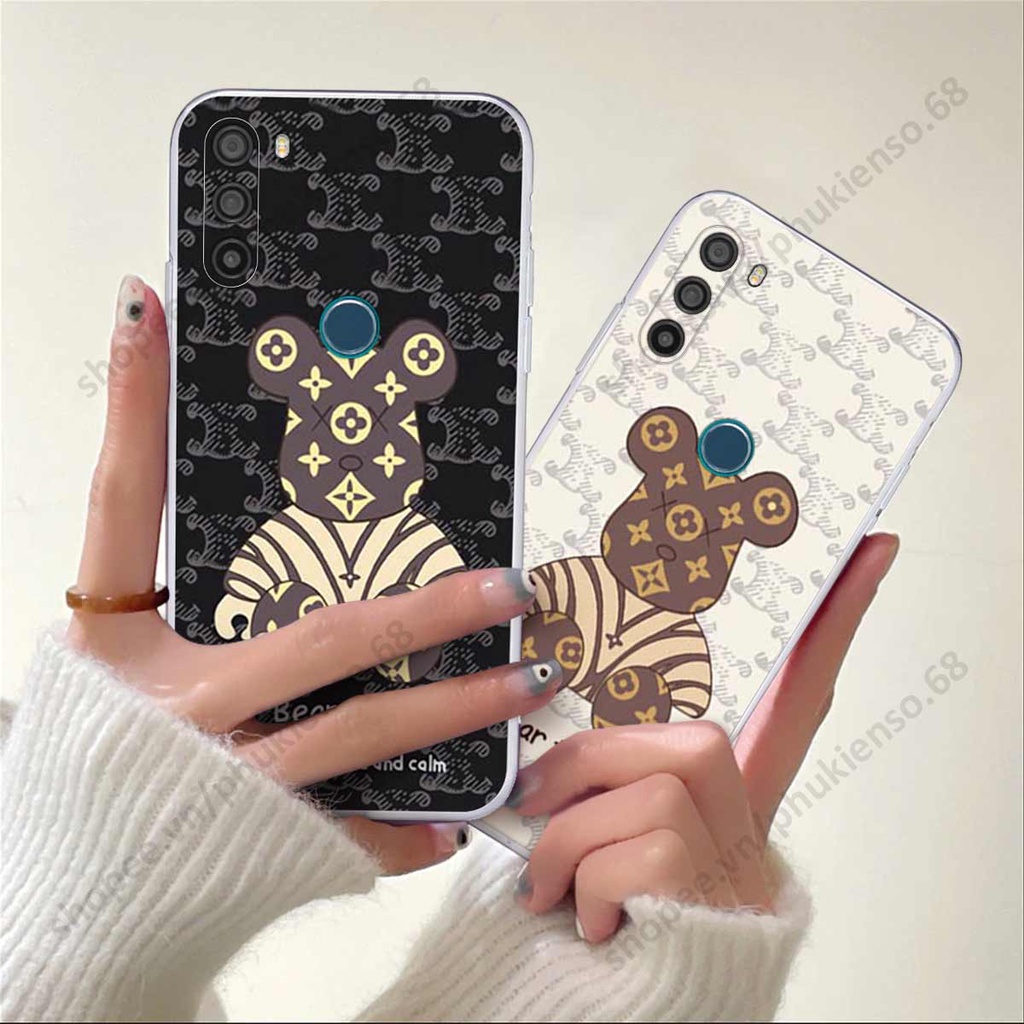 Ốp lưng điện thoại Vsmart Active 3 elegant, gấu be@rbrick cao cấp, vỏ ốp rẻ đẹp