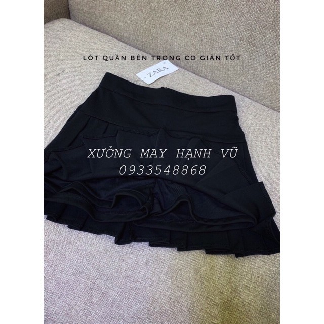 CHÂN VÁY XẾP LY TENNIS XINH CHẤT TUYẾT MƯA ĐỨNG FROM THỜI TRANG BANAMO FASHION 5314