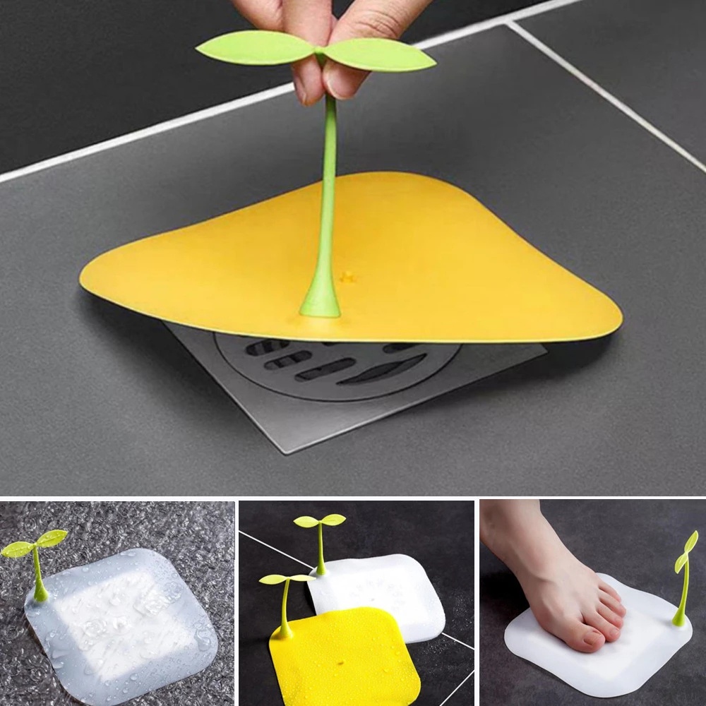 Miếng Lọc Rác Bằng Silicon Hình Đậu Phộng Dễ Thương Chống Tắc Nghẽn Cho Cống Thoát Nước Sàn Nhà