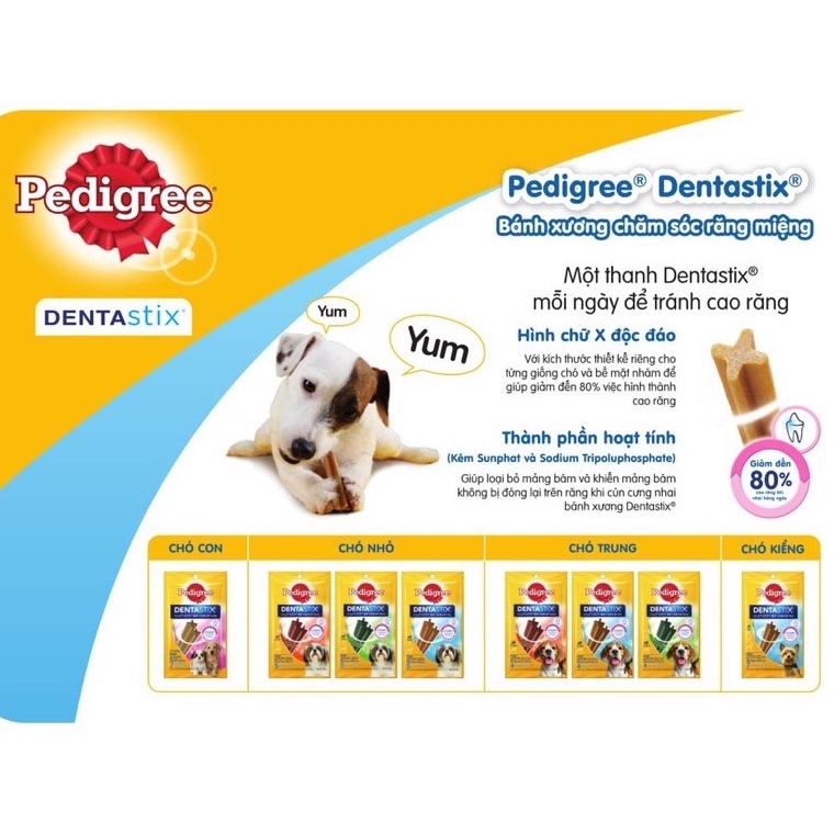 Thanh nhai sạch răng bánh xương Pedigree Dentastix cho chó - iPet Shop