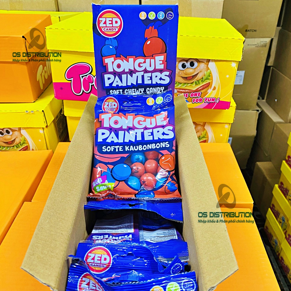 Kẹo soft chewy Zed Candy vị Tongue Painters nhập khẩu Hà Lan gói 99gr