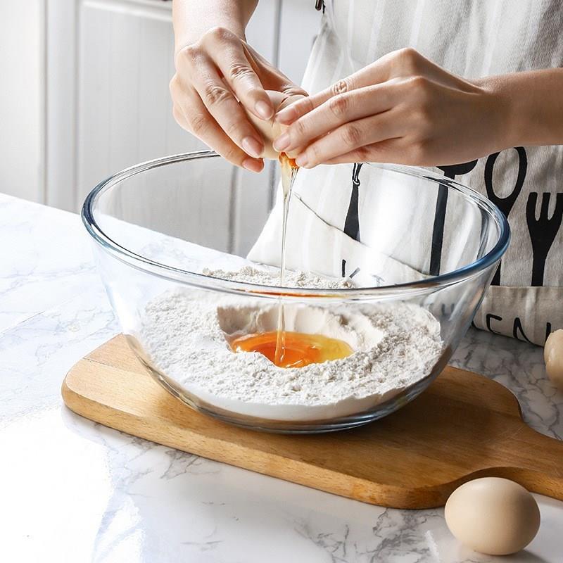 Bát Ăn salad Bằng Thủy Tinh Trong Suốt Phong Cách Nhật Bản