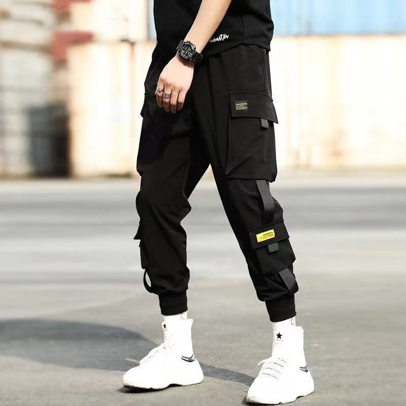 [S-5XL] Quần Hip Hop Trơn Rút Dây Seluar Lelaki Saiz Besar XX7306 Phong Cách Hàn Quốc Cho Nam