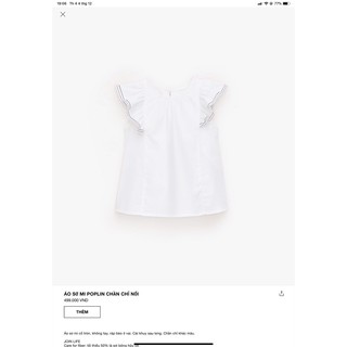 Áo sơ mi zara basic trắng bèo