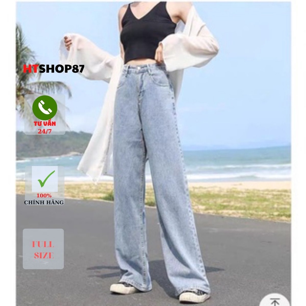 Quần bò jean nữ lưng cao 2022 phiên bản mới mùa xuân Hàn Quốc | BigBuy360 - bigbuy360.vn